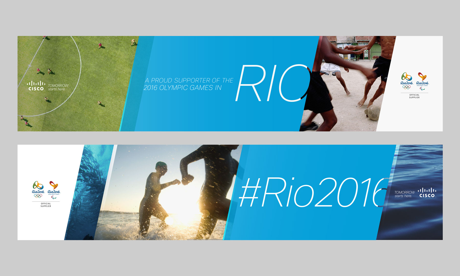 Cisco Rio campaign “A Proud Sponsor of the 2016 Olympic Games in Rio” #Rio2016